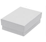 Closed white cardboard box for the 1.25 Ct Princess Cut CZ Halo Engagement Wedding Ring