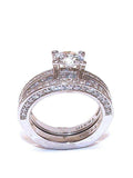Rouns Cut Womens Wedding Ring Set