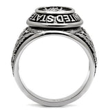 Men's US Military Veterans Stainless Steel Class Style Ring