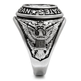 Men's US Military Veterans Stainless Steel Class Style Ring