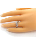 Women's 1.50 Ct Round Cut Cz Infinity Wedding Ring Set 925 Sterling Silver - Edwin Earls Jewelry