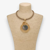Mother of Pearl Collar Necklace | Handmade Statement Necklace