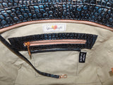 One-of-a-Kind Embossed Alligator Quality Handmade Tote Bag with Rose Gold Hardware