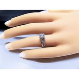 Women's moissanite wedding ring set