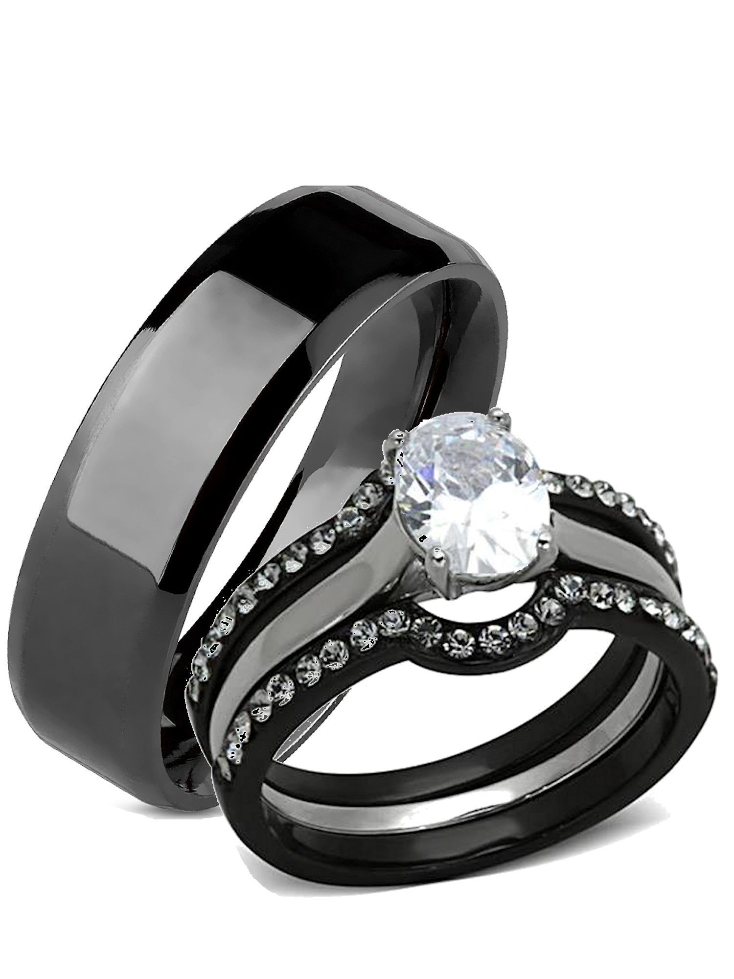 【BLACKPURPLE】[BLACKLABEL] Big Wedding Cubic Ring Amazon.com: Bcughia Sterling Silver Rings Women, Wedding