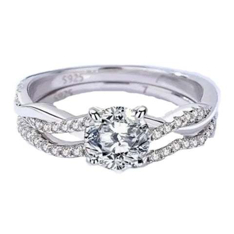 1.50ct Moissanite Wedding Ring Set