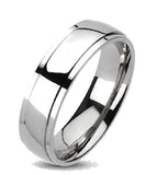 His and Hers Halo Style Wedding Ring Set Matching Wedding Bands for Him ( Titanium) and Her (Sterling Silver)