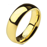 Edwin Earls Men's Gold- Plated Titanium Wedding Ring - Durable and Sophisticated Wedding Engagement Band