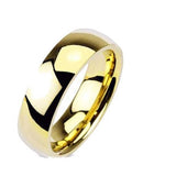 His Hers Cubic Zirconia Yellow Gold Plated Stainless Steel Titanium Wedding Ring Set