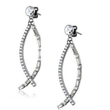 Women's Crystal Chandelier Dangle Earrings in Stainless Steel