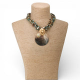 Mother of Pearl Shell Necklace | Handmade Statement Necklace