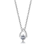 Silver Necklaces & Pendants with Decorative Design and Center Stone