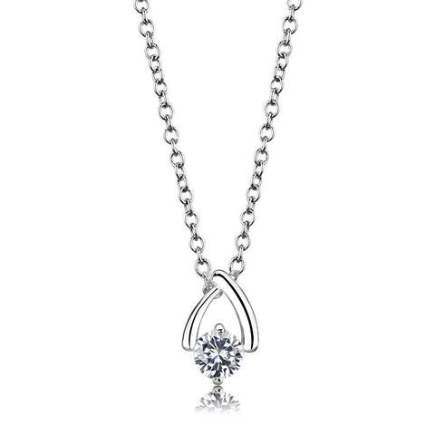 Silver Necklaces & Pendants with Decorative Design and Center Stone