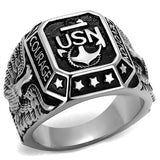 Men's United States Navy Ring in Stainless Steel