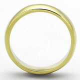 Men's Women's, Couples 14kt Yellow Gold Plated Stainless Steel Wedding Band