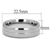 Men's Stainless Steel Brushed Finished Wedding Ring Band  Sizes 8-13