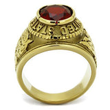 Men's United States US Army Military Ring Yellow Gold Stainless Steel