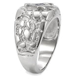 Men's Mason Cobblestone design Masonic Freemason Ring Stainless Steel