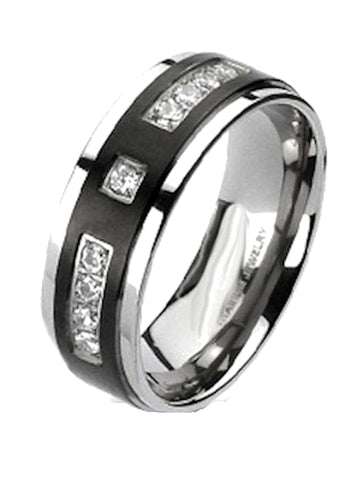 55Carat Twisted Diamond CZ Wedding Ring Set Sterling Silver - Choose Your Gemstone, Size 4-12
