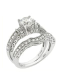 Women's 2.25ct Cz Sterling Silver Cz Wedding Engagement Ring Set - Edwin Earls Jewelry