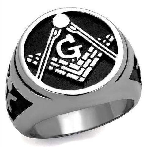 Men's Solid Back Sterling Silver Gold Masonic Freemason Mason Ring Men's Solid Back Sterling Silver Gold Masonic Freemason Mason Ring