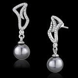 Women's Gray Pearl Dangle Earrings Sterling Silver - Edwin Earls Jewelry